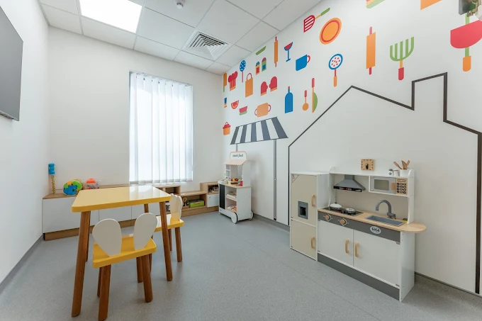 Child-friendly activity area at Sprouts